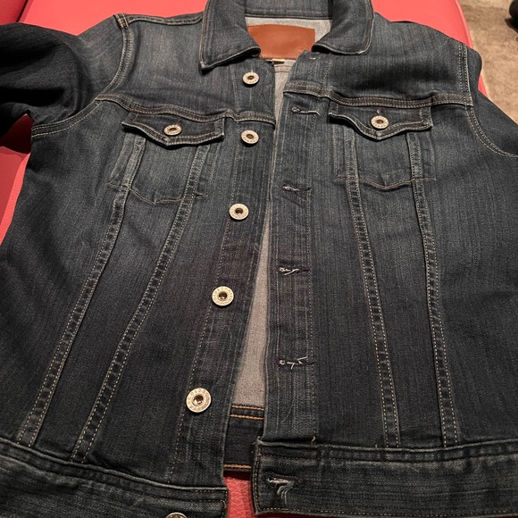 AG Adriano Goldschmied Dark Denim Jean Jacket - Picture 2 of 4